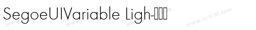 SegoeUIVariable Ligh字体转换